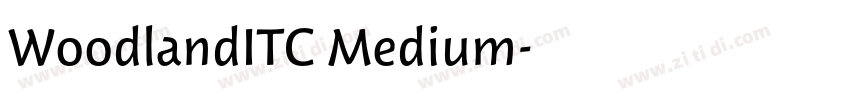 WoodlandITC Medium字体转换